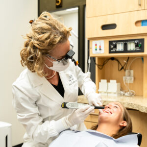 dentist working on patients teeth